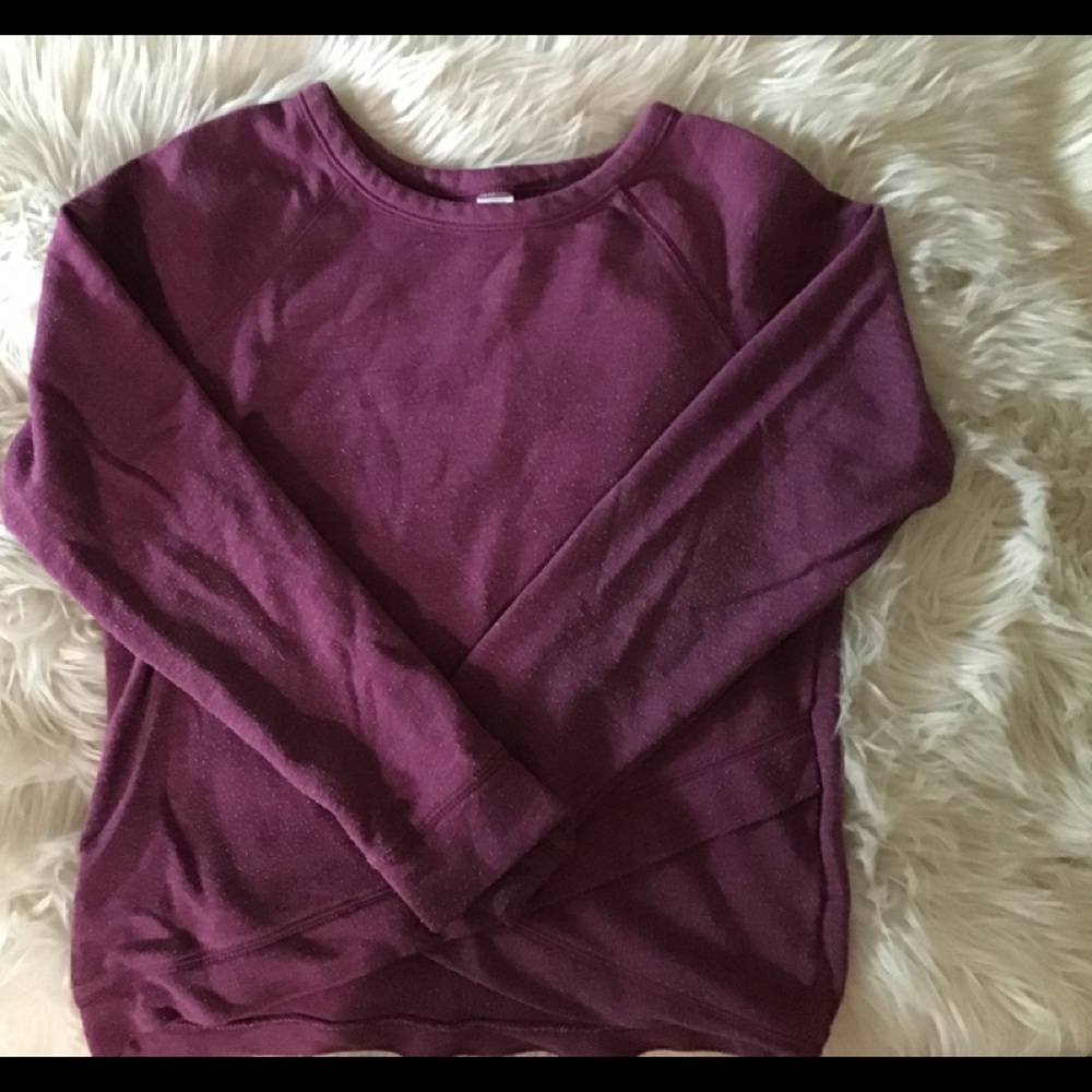 A maroon long sleeve